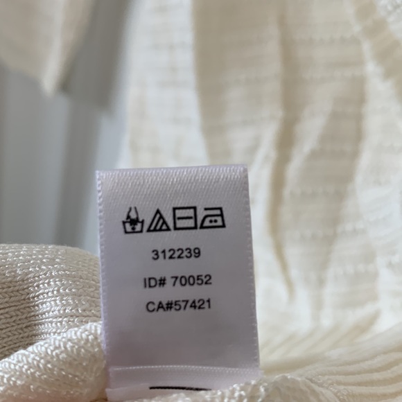 NWT LOFT Off-White Striped Knit Light Sweater - Picture 9 of 9